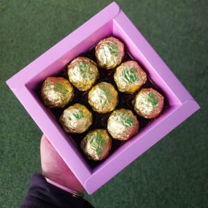 Homemade nutella-filling hazelnut chocolate